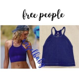 Free People Happiness Runs Crop in Electric Blue!